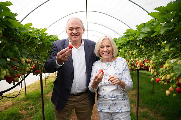 Tessa and Lib Dem leader, Sir Ed Davey 